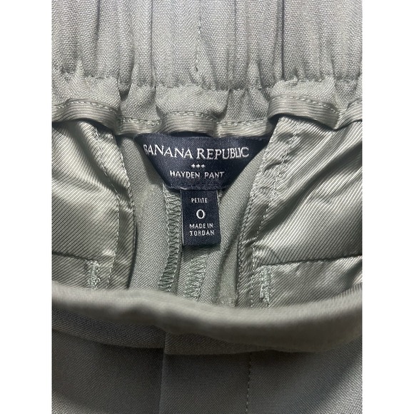 Banana Republic Olive Green Hayden Ankle Pant Sz 0 Petite Best Seller - Picture 3 of 4